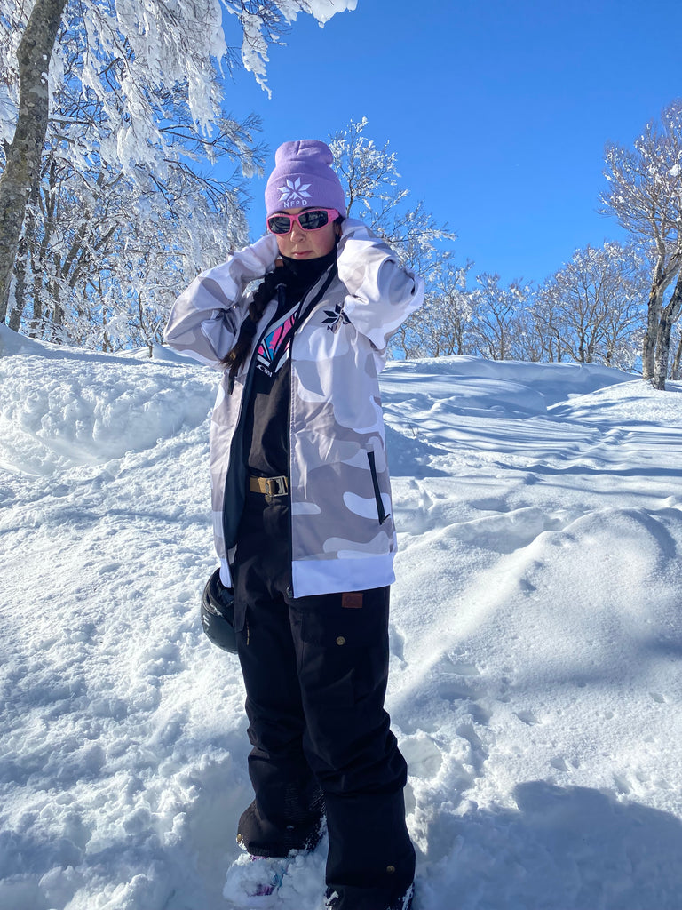 Gorro de nieve con puños