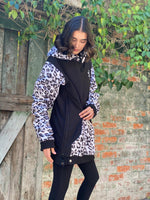 Ski Snowboard Jackets Waterproof Pullover Black Leopard NFPD Jacket - Unisex