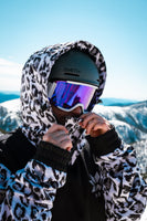 Ski Snowboard Jackets Waterproof Pullover Black Leopard NFPD Jacket - Unisex