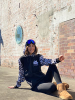 Ski Snowboard Black Leopard NFPD Tall Snow Hoodie - Unisex