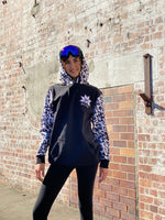 Ski Snowboard Black Leopard NFPD Tall Snow Hoodie - Unisex