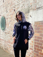 Ski Snowboard Black Leopard NFPD Tall Snow Hoodie - Unisex