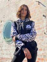 Ski Snowboard Black Leopard NFPD Tall Snow Hoodie - Unisex