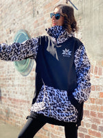 Ski Snowboard Jackets Waterproof Pullover Black Leopard NFPD Jacket - Unisex