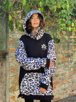 Ski Snowboard Jackets Waterproof Pullover Black Leopard NFPD Jacket - Unisex