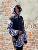 Ski Snowboard Jackets Waterproof Pullover Black Leopard NFPD Jacket - Unisex