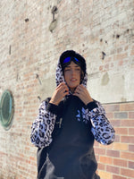 Ski Snowboard Black Leopard NFPD Tall Snow Hoodie - Unisex
