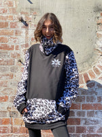 Ski Snowboard Jackets Waterproof Pullover Black Leopard NFPD Jacket - Unisex