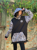 Ski Snowboard Jackets Waterproof Pullover Black Leopard NFPD Jacket - Unisex