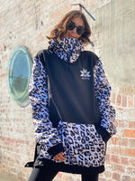 Ski Snowboard Jackets Waterproof Pullover Black Leopard NFPD Jacket - Unisex