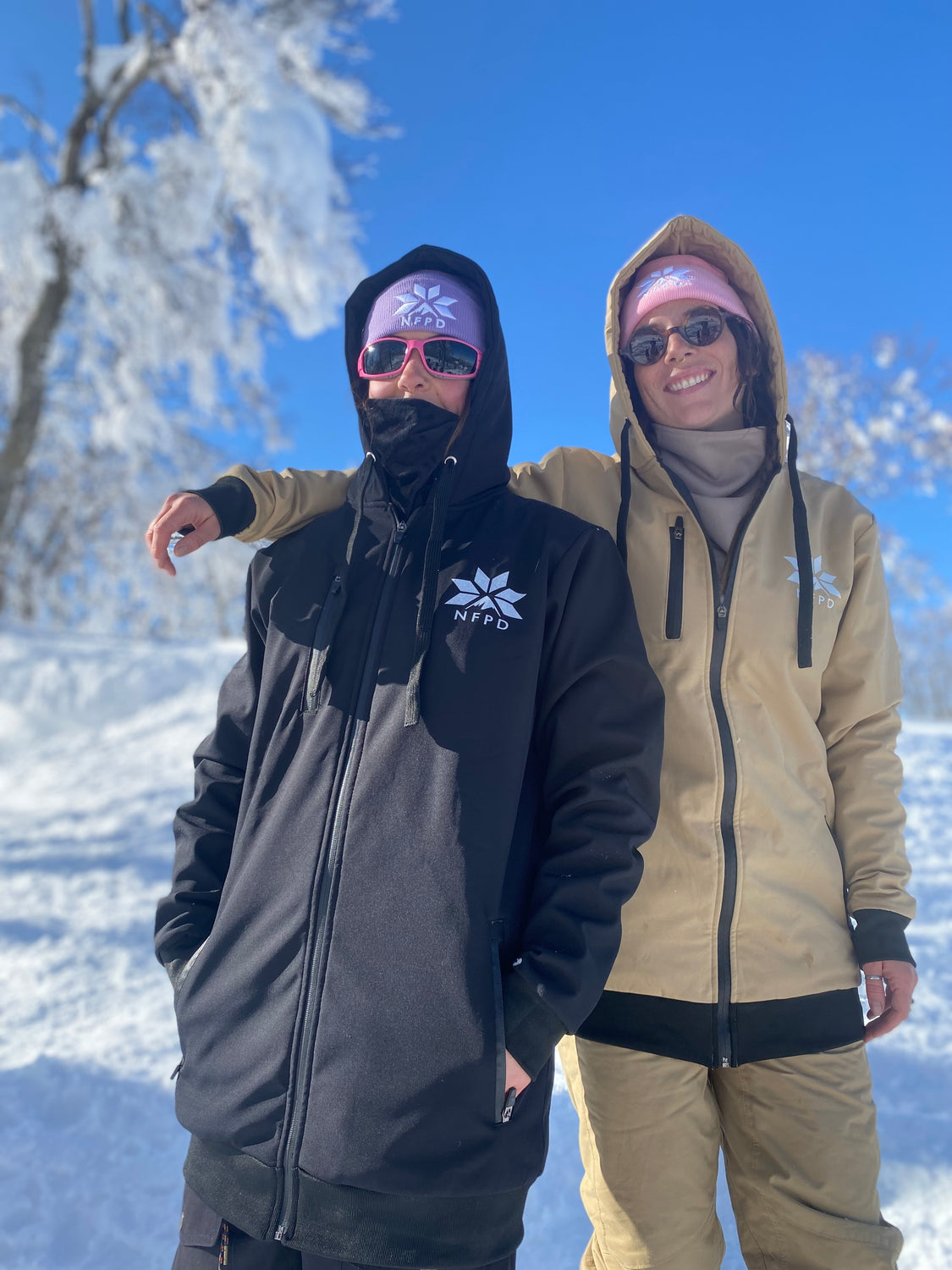 Chaqueta impermeable para esquí/snowboard, estilo alto, color negro, NFPD - Unisex