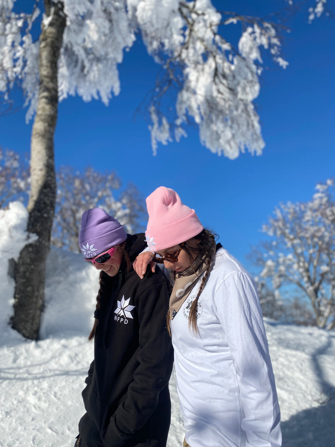 Gorro de nieve con puños