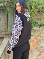 Ski Snowboard Black Leopard NFPD Tall Snow Hoodie - Unisex