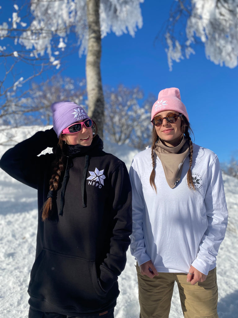 Gorro de nieve con puños