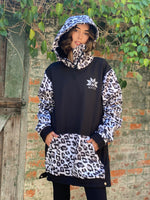 Ski Snowboard Jackets Waterproof Pullover Black Leopard NFPD Jacket - Unisex