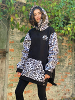 Ski Snowboard Jackets Waterproof Pullover Black Leopard NFPD Jacket - Unisex