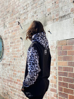 Ski Snowboard Black Leopard NFPD Tall Snow Hoodie - Unisex
