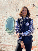 Ski Snowboard Black Leopard NFPD Tall Snow Hoodie - Unisex