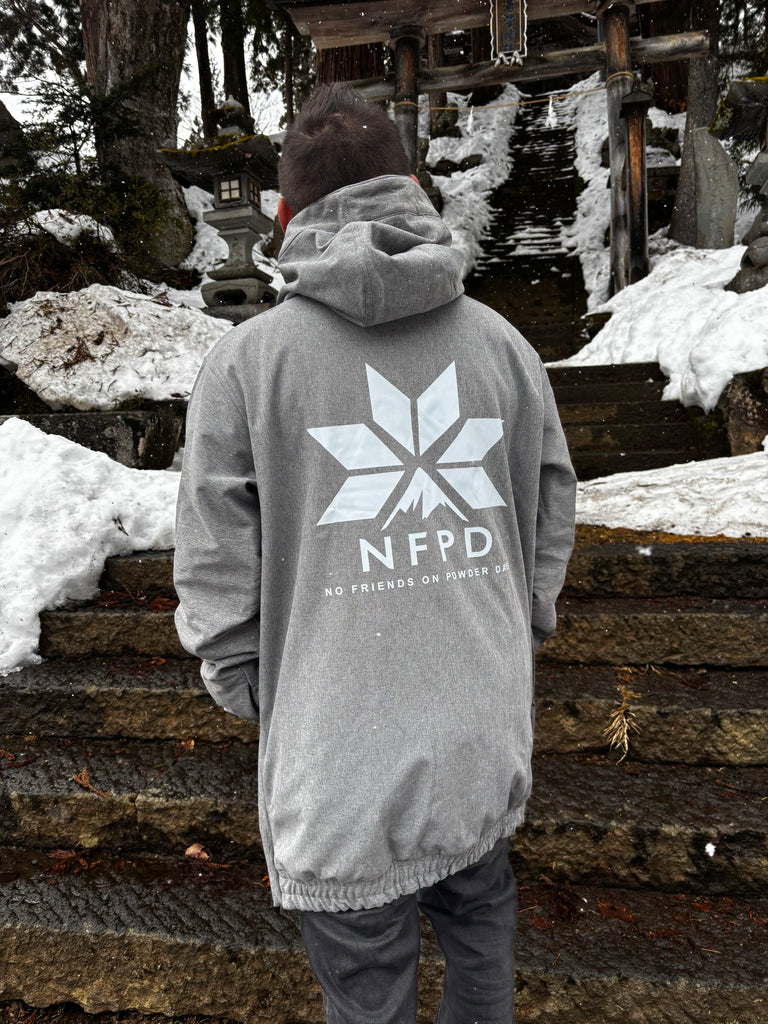 Chaquetas de esquí y snowboard impermeables, color gris jaspeado, NFPD, unisex