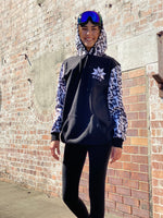 Ski Snowboard Black Leopard NFPD Tall Snow Hoodie - Unisex