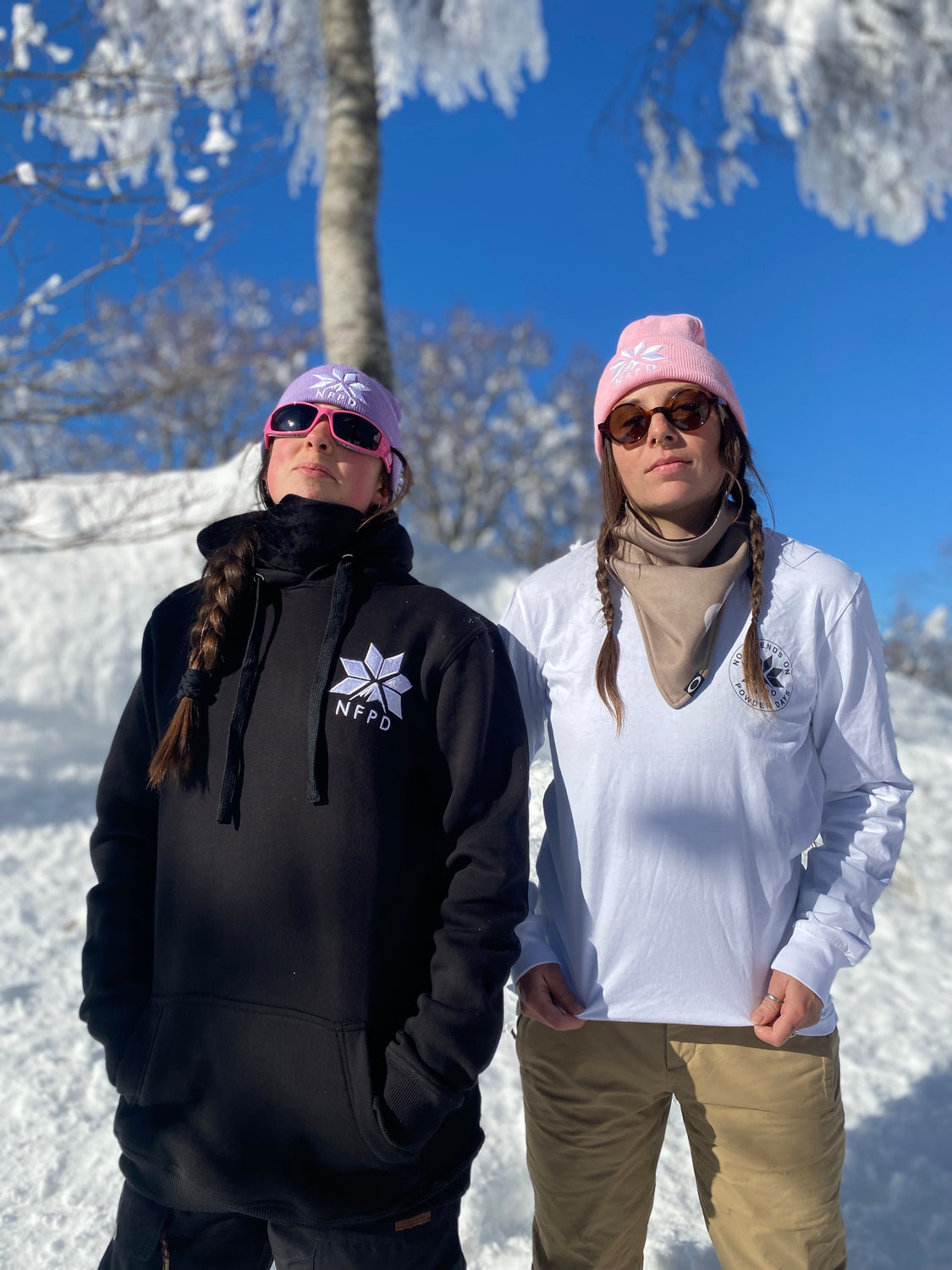 Gorro de nieve con puños