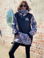 Ski Snowboard Jackets Waterproof Pullover Black Leopard NFPD Jacket - Unisex