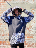 Ski Snowboard Jackets Waterproof Pullover Black Leopard NFPD Jacket - Unisex