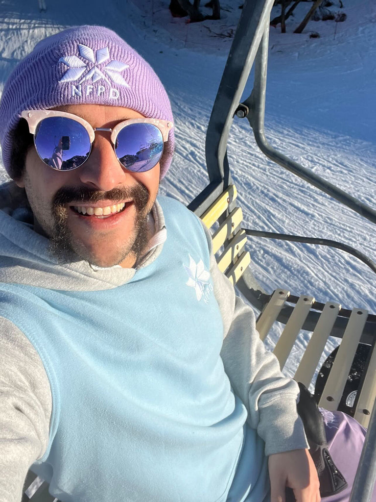 Gorro de nieve con puños