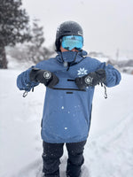 Chaquetas de esquí y snowboard, impermeables, color azul pizarra, unisex
