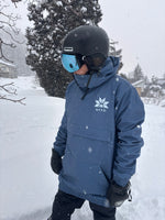 Chaquetas de esquí y snowboard, impermeables, color azul pizarra, unisex