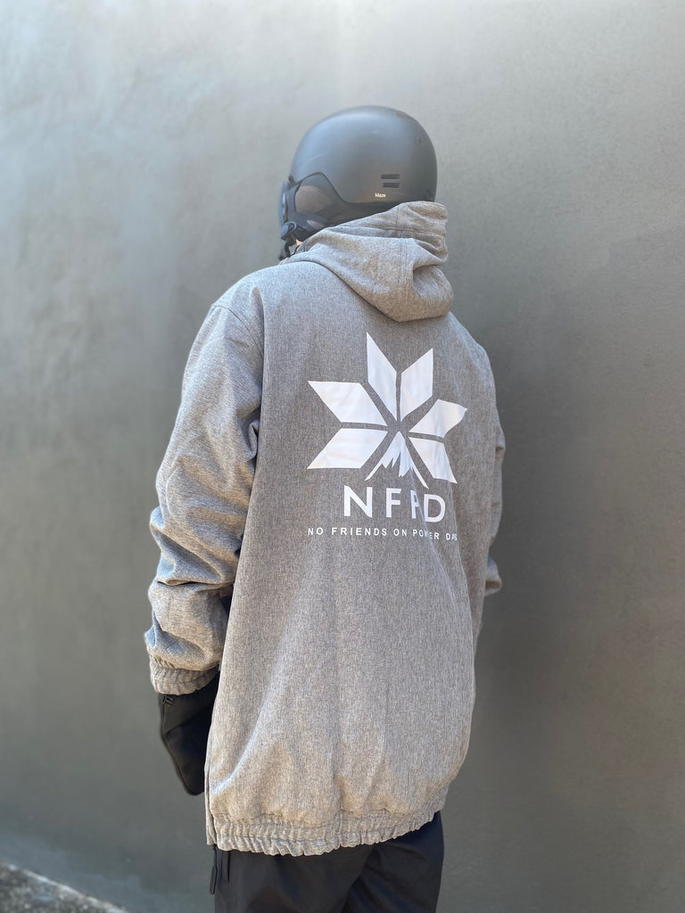 Chaquetas de esquí y snowboard impermeables, color gris jaspeado, NFPD, unisex