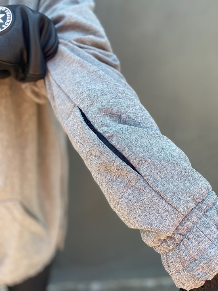 Chaquetas de esquí y snowboard impermeables, color gris jaspeado, NFPD, unisex