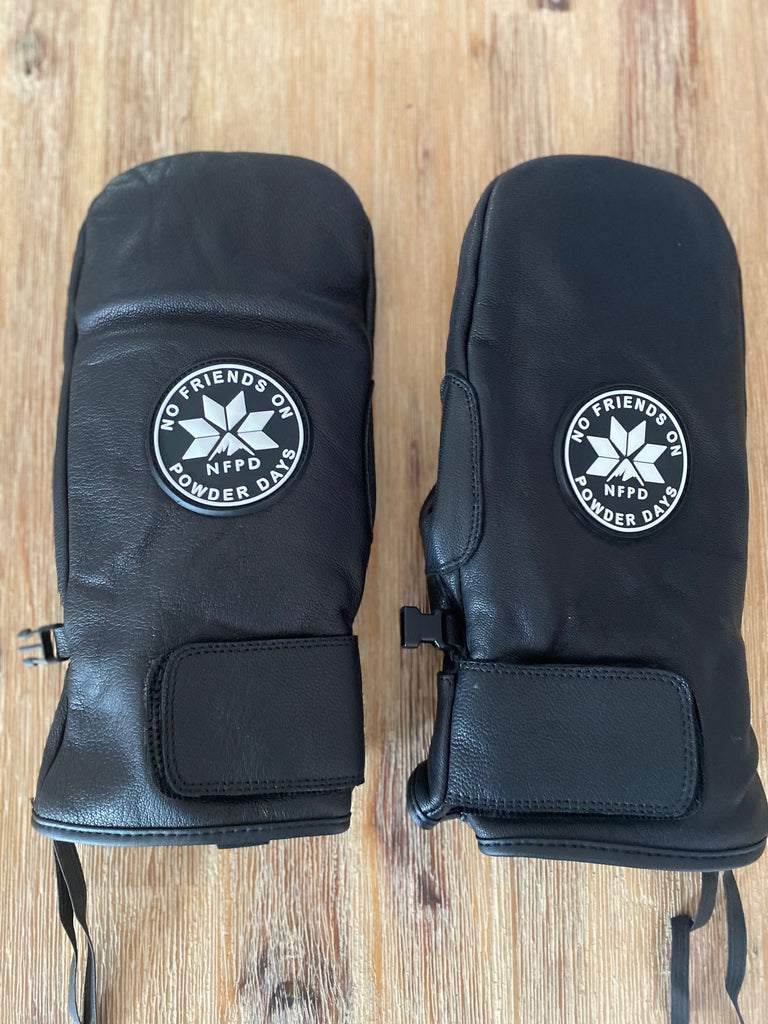 Guantes de snowboard y esquí de cuero impermeables de la NFPD