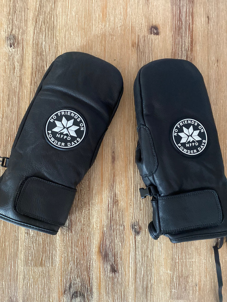 Guantes de snowboard y esquí de cuero impermeables de la NFPD