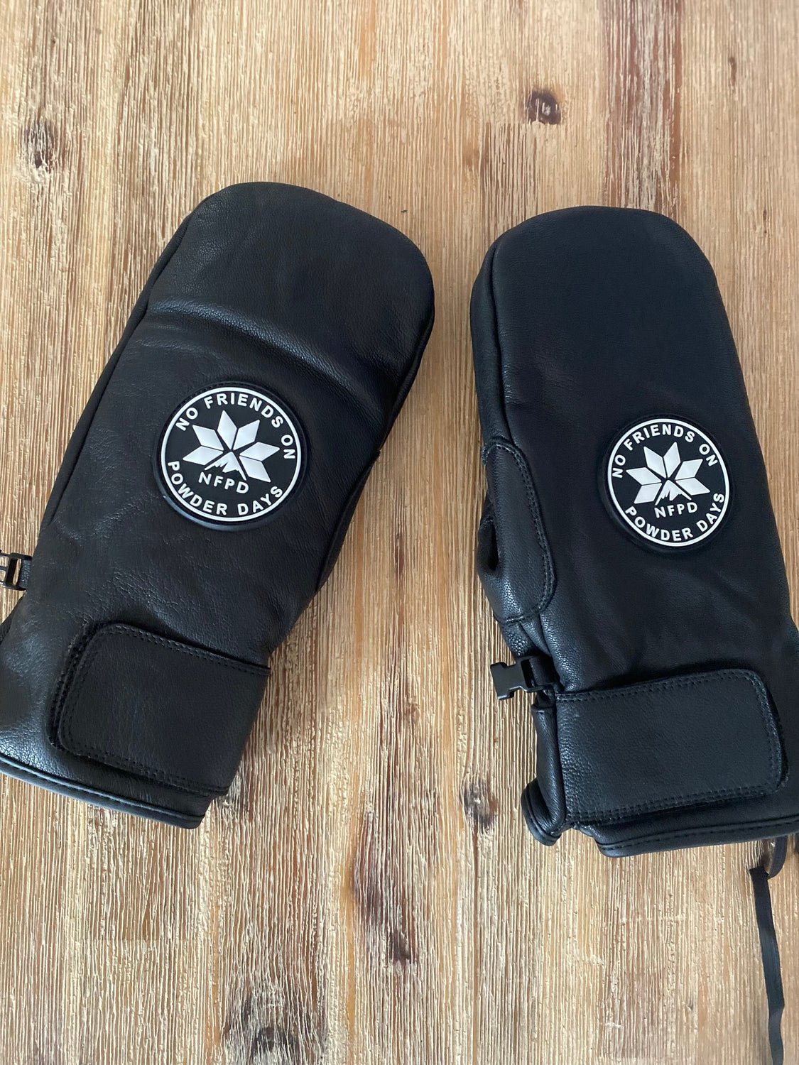 Guantes de snowboard y esquí de cuero impermeables de la NFPD