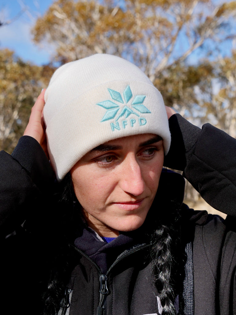 Gorro de nieve con puños