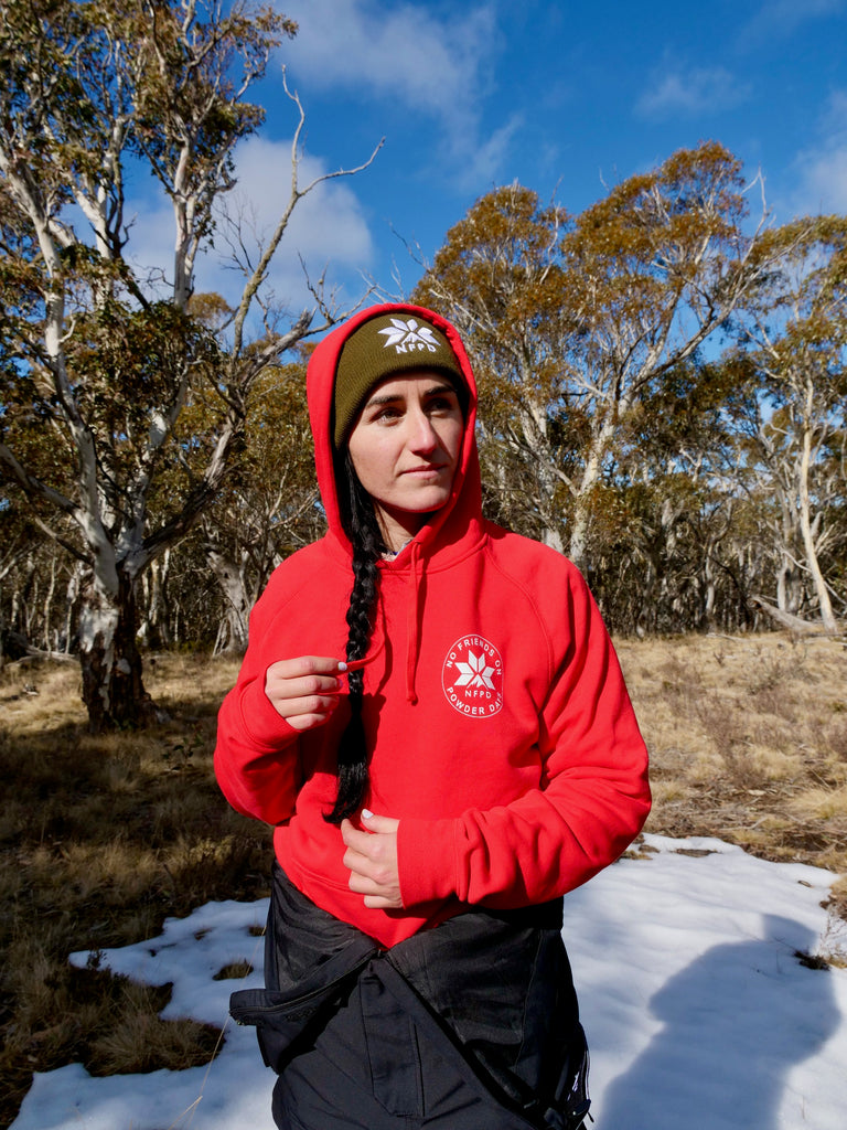 Gorro de nieve con puños