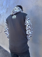 Ski Snowboard Black Leopard NFPD Tall Snow Hoodie - Unisex