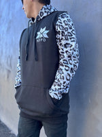 Ski Snowboard Black Leopard NFPD Tall Snow Hoodie - Unisex