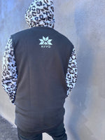 Ski Snowboard Black Leopard NFPD Tall Snow Hoodie - Unisex