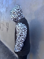 Ski Snowboard Black Leopard NFPD Tall Snow Hoodie - Unisex