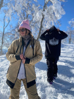 Tan 10k waterproof NFPD Snow Jacket & 10k waterproof black pines