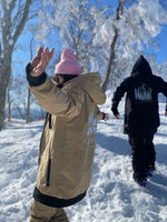 Tan 10k waterproof NFPD Snow Jacket & 10k waterproof black pines