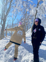 Tan 10k waterproof NFPD Snow Jacket & 10k waterproof black pines