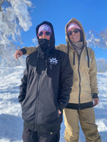 Tan 10k waterproof NFPD Snow Jacket & 10k waterproof black pines