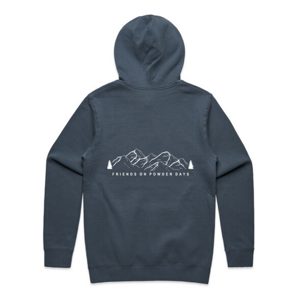 Sudadera con capucha para la nieve "Friends On Powder Days" (Amigos del esquí y el snowboard) - Unisex