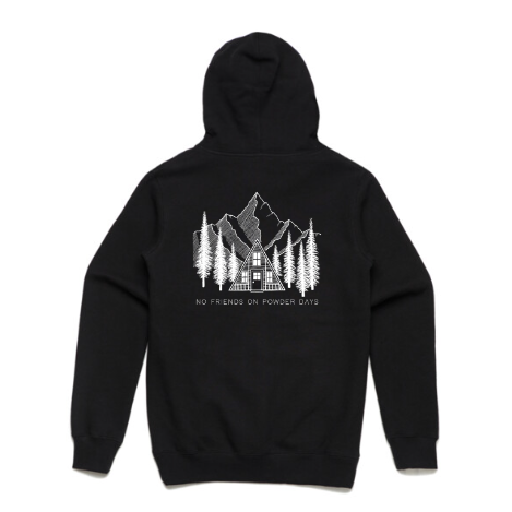 Ski/Snowboard Zipper Pines Snow Hoodie - Unisex