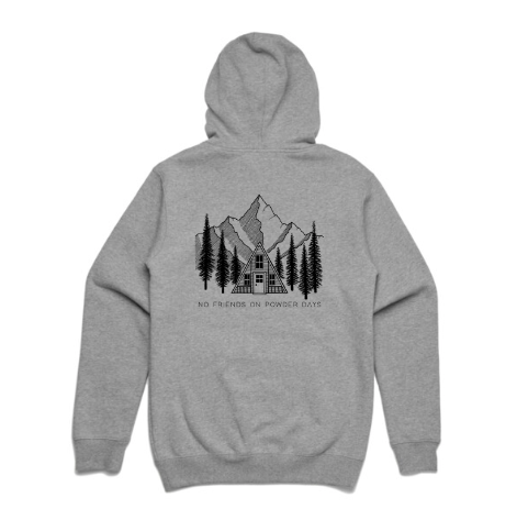 Ski/Snowboard Zipper Pines Snow Hoodie - Unisex