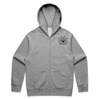 Ski/Snowboard Zipper Pines Snow Hoodie - Unisex
