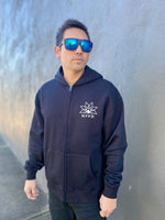 Ski/Snowboard Zipper Pines Snow Hoodie - Unisex